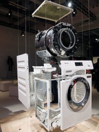 洗濯機の立体分解展示